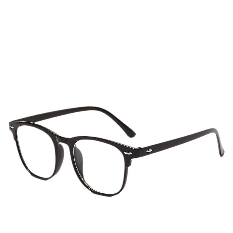 New Anti-Blue Light Non-Prescription Trendy Large Stud Eyeglass Frames Korean Style Student Finished Wholesale Trendy Glasses
