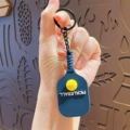 Pickleball Paddle Keychain - Dark Blue