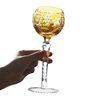 Edo Kiriko Retro Spherical Red Wine Glass Champagne Glass Set Color Tall Glass Crystal Glass Whiskey Crystal Glass