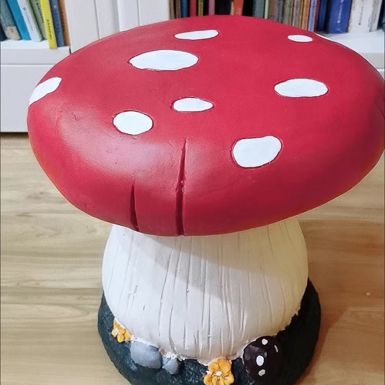 户外花园庭院树脂装饰摆件仿真蘑菇凳子家居别墅阳台庭院装饰品