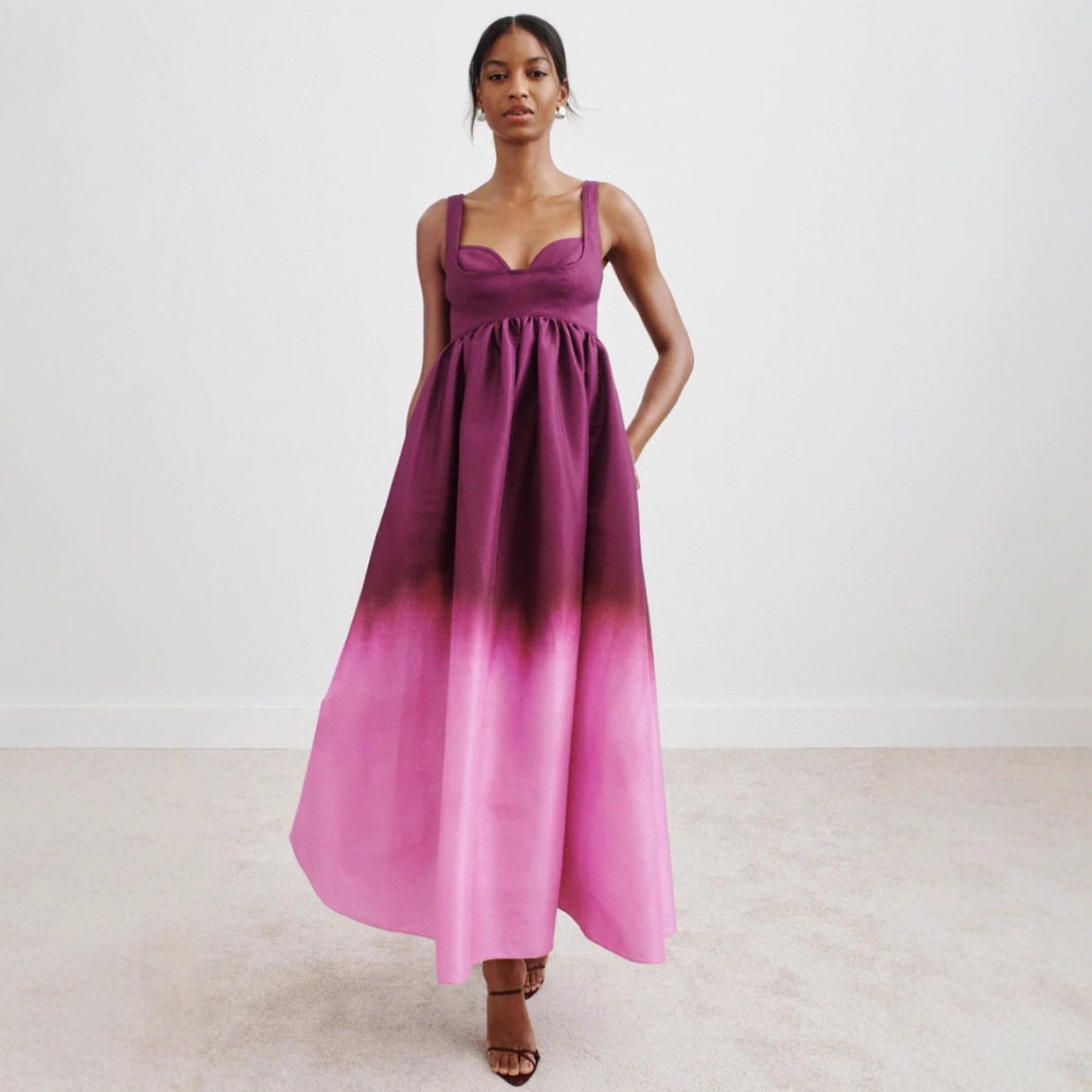 Gradient Sleeveless Backless Dress Sexy Tie Back Design Autumn Fashion for Women Wholesale Available