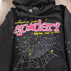 Amazon High-Quality Sp5Der Sweatshirt American Sports Hoodie Cross-Border Loose Style Fashionable Casual Black No