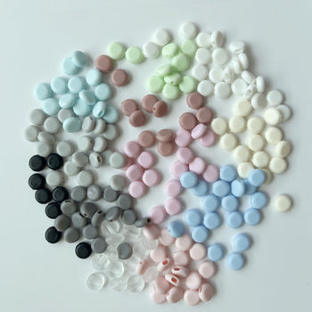 Mask Rope Adjustment Buckle Sun Protection Kn95 Mask Ear Strap Adjustment Buckle Cylindrical Flat Round Soft Rubber Fixed Buckle in Stock