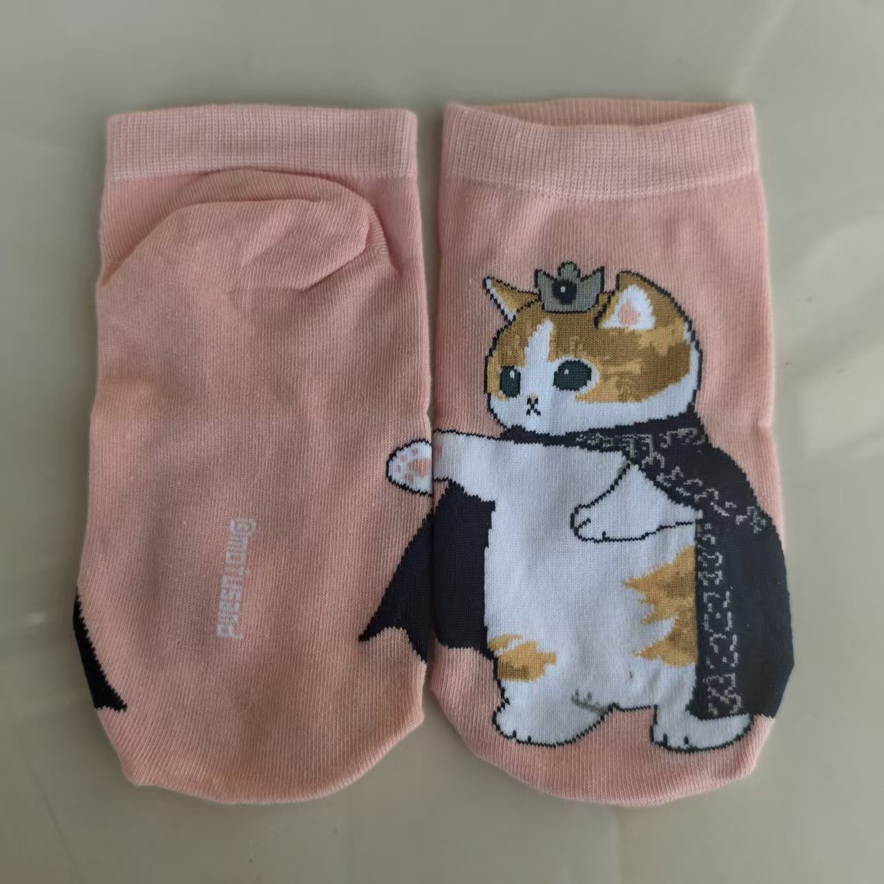 日单mofusand鲨鱼猫库存炸虾猫系列外贸出口女卡通棉袜短袜可爱袜
