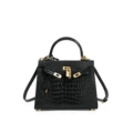 Black 25cm (crocodile pattern)