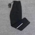 Reflective calf single hook zipper pants [quick-drying fabric]