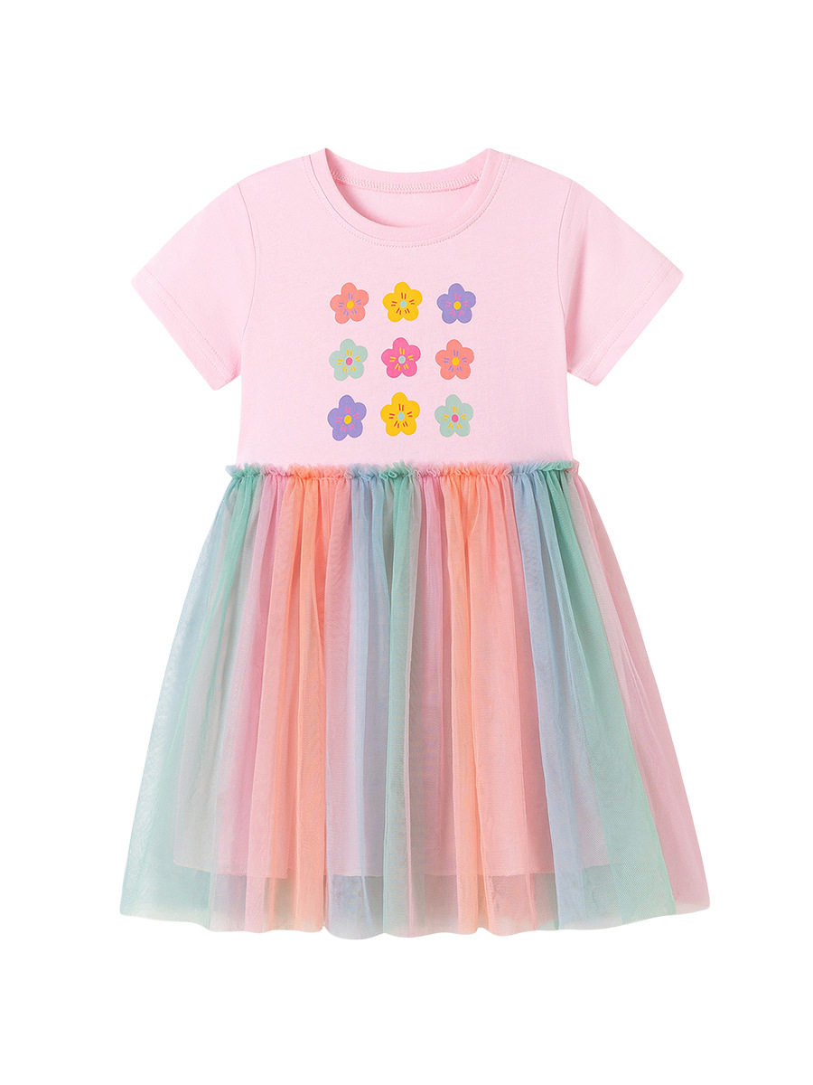 Source Factory Kids' Dress Wholesale, [Style] Girls' Dress, Summer Cute Floral Kids' Dress