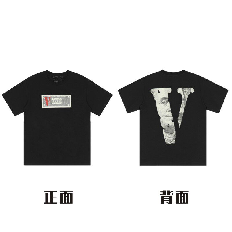 Heavy VLONE FOG big V short sleeve fog high street hip hop half sleeve couple ins summer high street T-shirt tee