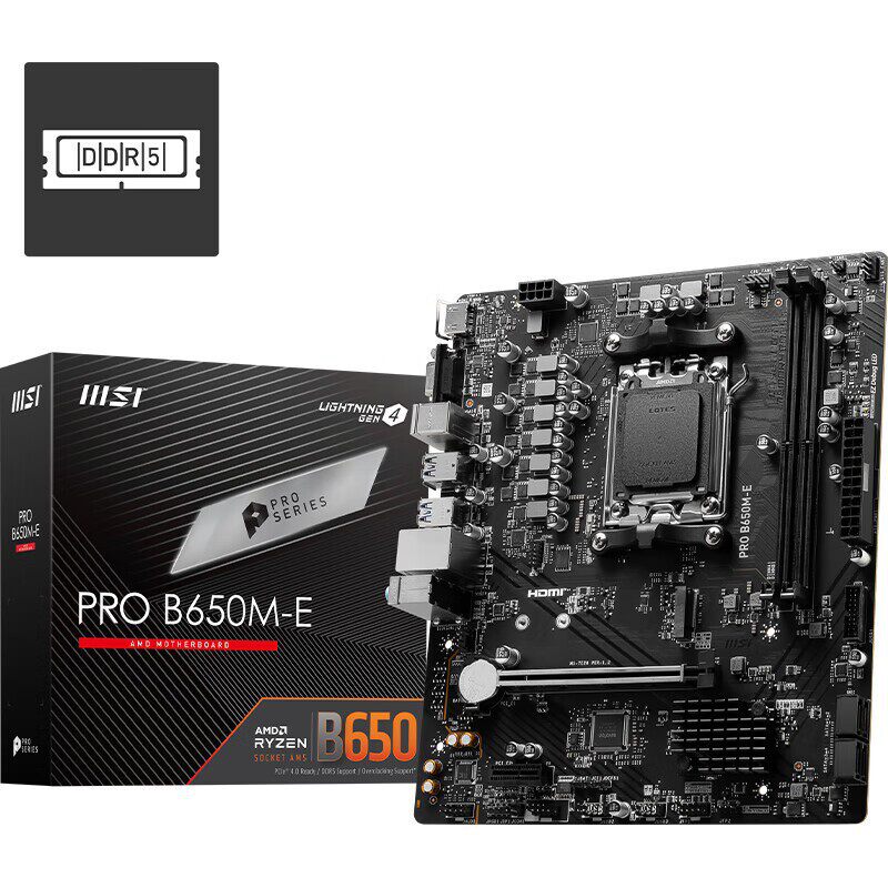 Подходит для материнской платы Msi PRO B650M-E DDR5 gaming office AM5 7800X3D/7700X/7500F Изображение 1