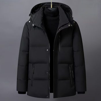 Cross-Border New Style Young and Middle-Aged Winter down Jacket Men's Business Casual Jacket Large Size Thickened Short Winter Clothing Wholesale