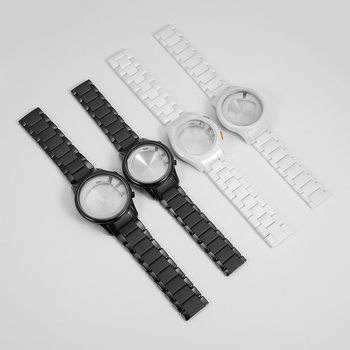 Ceramic Watch Case Strap Set Men's Adaptable Marni Ceramic Watch Case Watch Ceramic Case Bracelet Wristband