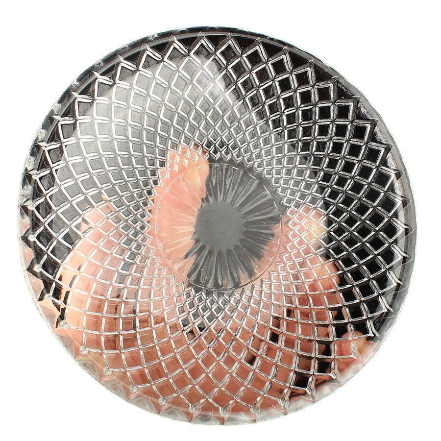 Factory price wholesale glass snack plate wine cup/KTV fruit plate home fruit bucket with dish plate fruit plate snack plate