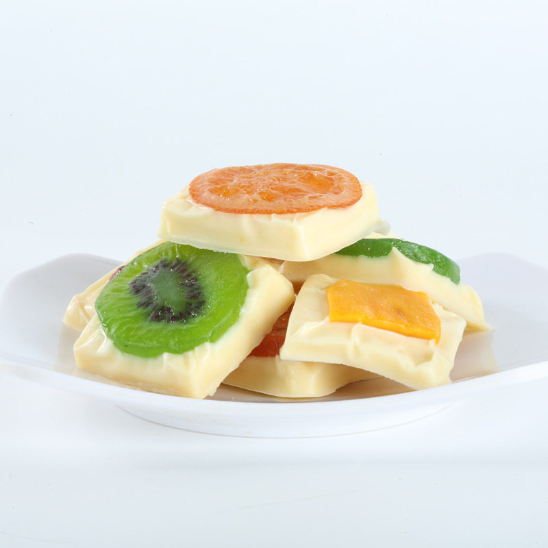 Mengqiyu Inner Mongolia Stuffed Cheese Milk Skin Double Cheese Block Solid Dairy Product Specialty Internet-Famous Food