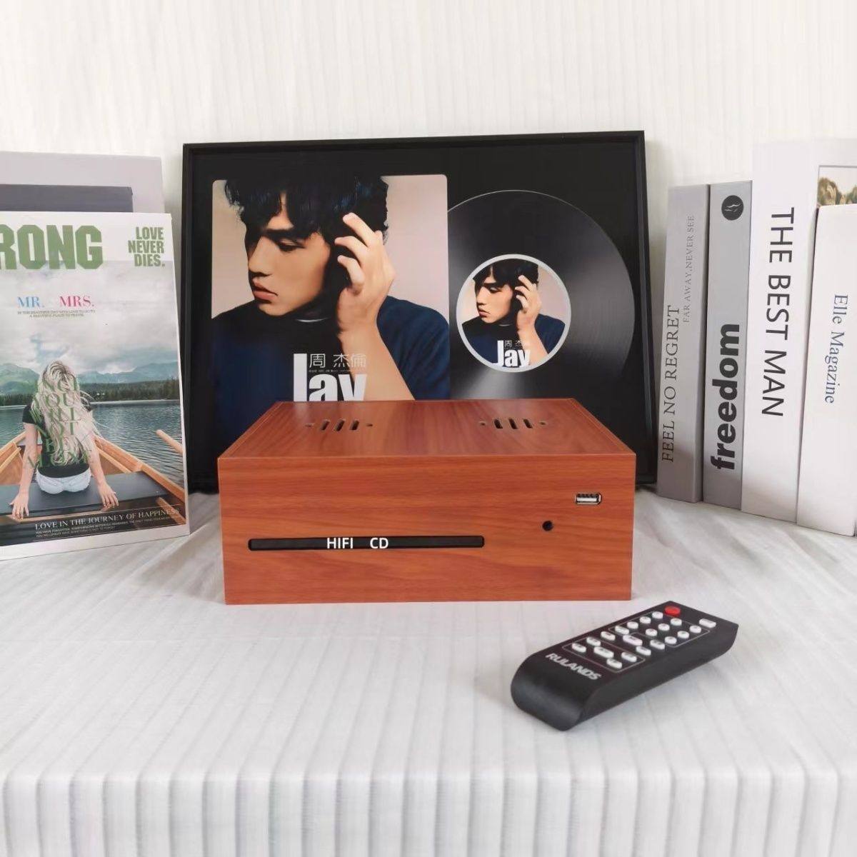 2025 New Product Shenglimei Cd Player Amplifier Speaker USB Digital Broadcast Integrated Audio Dual 2inch Speakers