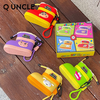 Crayon Shin-Chan Officially Licensed Rain Boots Mini Storage Bag Little White Chubby Zouemon Shoes Coin Purse Crocodile
