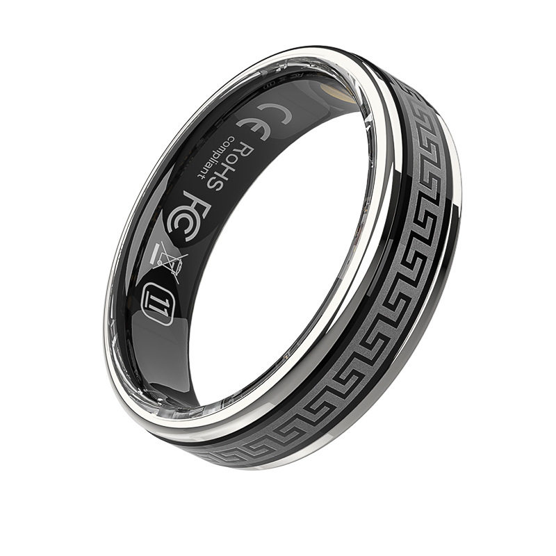 Smart Ring New Decompression 360-Degree Rotation Smart Ring Heart Rate Blood Oxygen Monitoring Remote Care