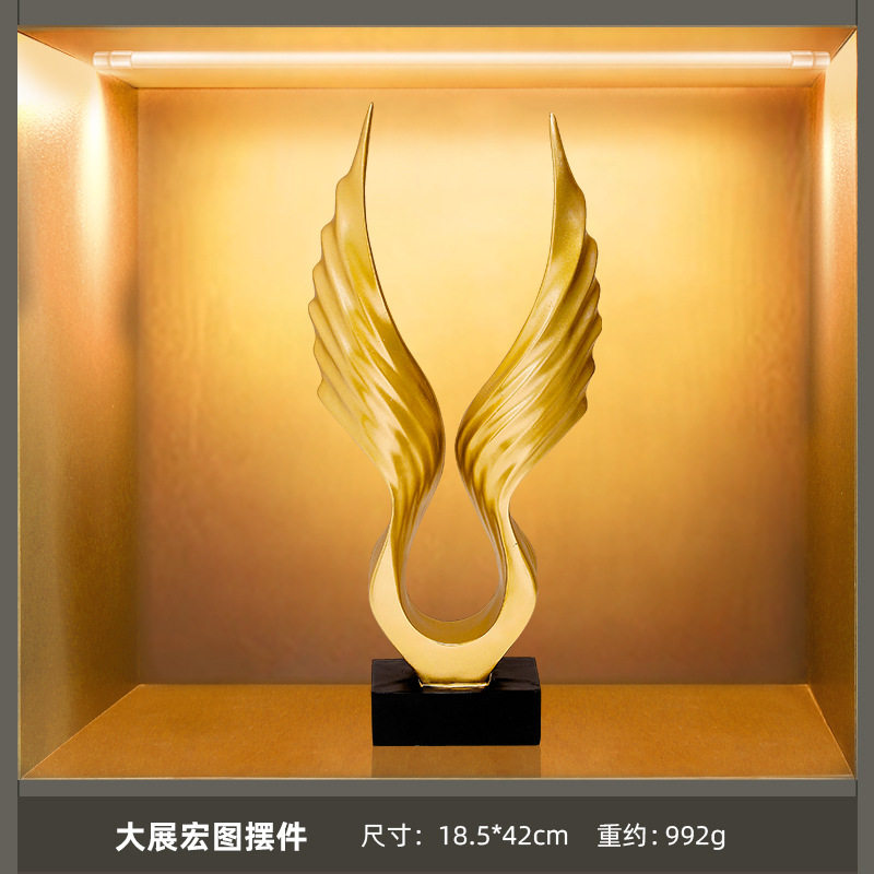 新中式高档酒柜装饰品餐边柜摆件客厅创意家居饰品室内软装装饰