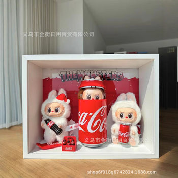 Popmart Third Generation Labubu Coke Style Bubble Mart Series Sitting Party Trendy Vinyl Plush Blind Box