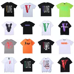 FRIES Chen guanxi same style Chinese dragon smoke LOVE lightning black Orange Big V short sleeve men's and women's T-shirt cross-border foreign trade
