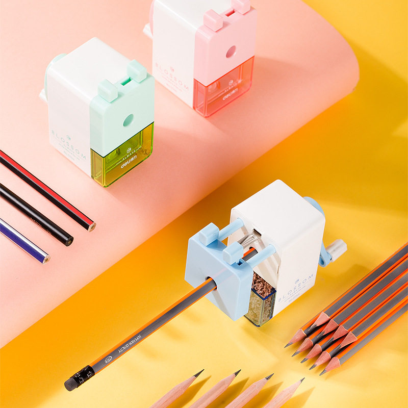 Deli 0744 pencil sharpener hand-cranked pencil sharpener children's pencil sharpener school supplies pencil sharpener wholesale pencil sharpener