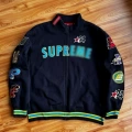 Macs stand collar jacket (navy blue)