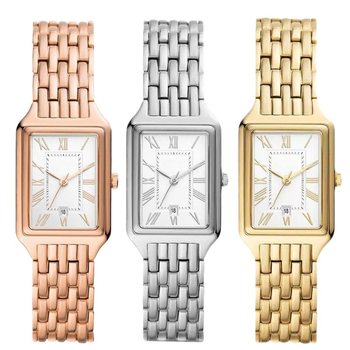 Fosil Small Square Watch for Women Fs Steel Strap Elegant Small Dial Watch Es5271/Es5220/Es5221