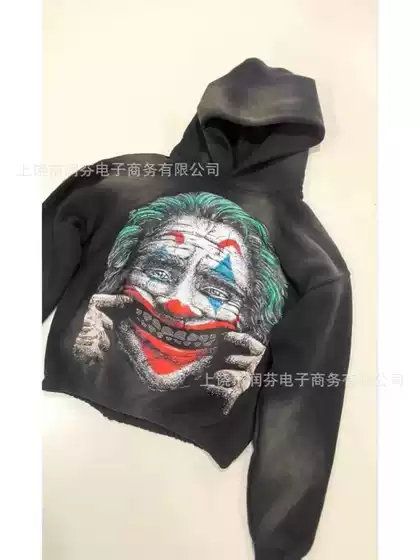2026 New Arrival 3D Digital Print High-Street Oversized Unisex Clown Face Graphic Tee