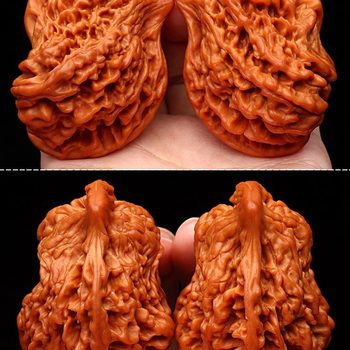 Wen Play Walnut Wild Born Alien High Throwing Bird Official Hat Deformed Mandarin Duck Peace Pigeon Niche Handle Play Piece Plate Play