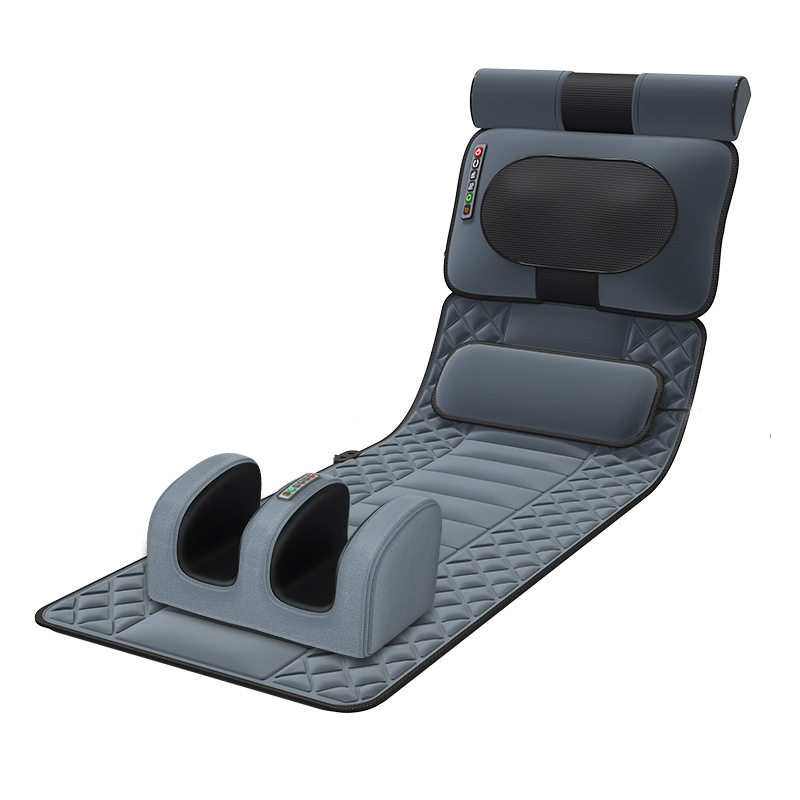 Massage Mattress Multifunctional Full Body Massager Electric Intelligent Hot Compress Cervical Spine Massager Home Vibration Massage Mat