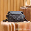 Direct Sales Cross-Border m Lv Men's Bag Women's Bag Genuine Leather Box Bag Chain Bag Black Warrior Three-In-One Messenger Bag Pillow Bag