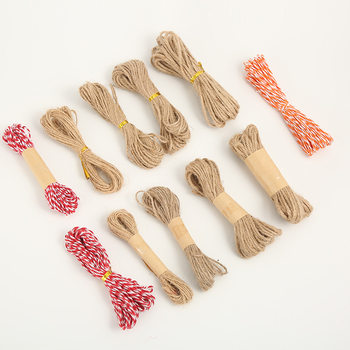 Christmas handmade hemp rope cotton rope 5 m/10 m/20 m cross-border new tag lanyard textile accessories clothing