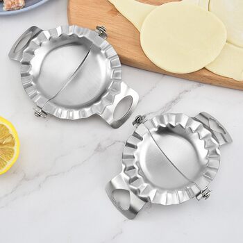 Factory Direct Supply Stainless Steel Dumpling Mold Large and Small Manual Quick Dumpling Making Utensils Kitchen Tools