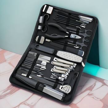 Cross-Border 48-Piece Manicure and Pedicure Set, Pedicure Knife, Nail Groove Nail Clipper, Oblique Nail Clipper, Nail Clipper, Eagle Beak Pliers