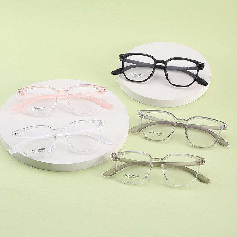 New Internet Celebrity Glasses Frame Tr90 Men's and Women's Polygonal Internet Celebrity Frames Without Makeup and Slimming Look Danyang Glasses Frame Wholesale