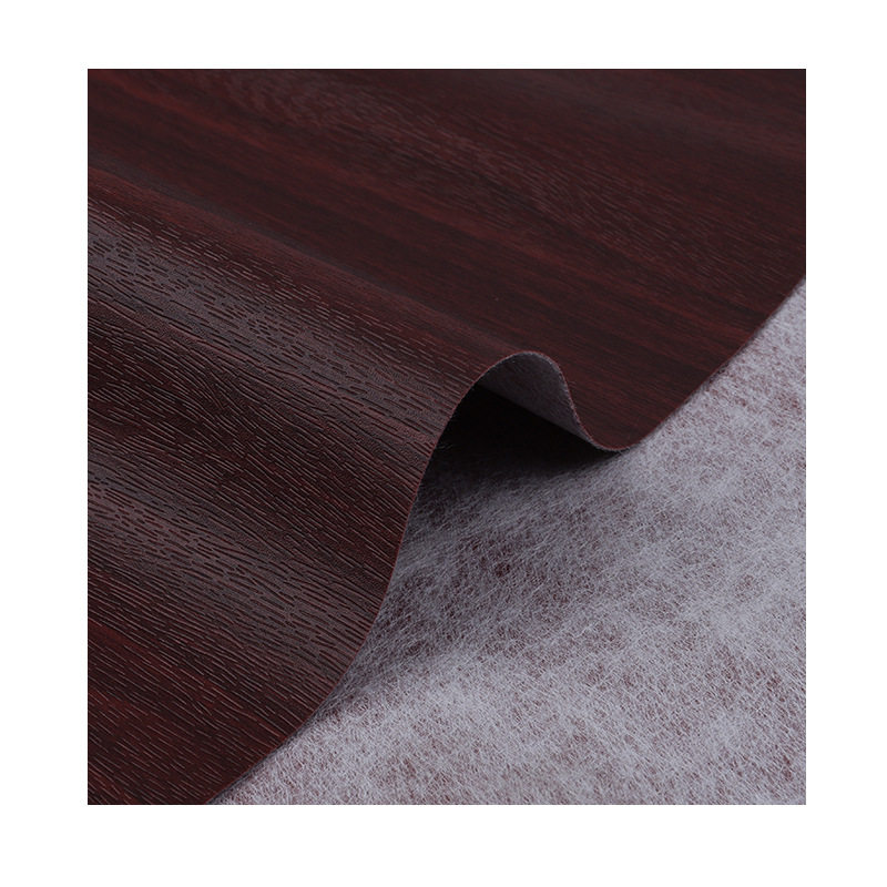 Wood grain pvc leather artificial leather glasses case luggage soft bag furniture decorative leather factory direct in stock wood grain