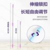 Factory Direct Sales Stainless Steel Clothes Drying Fork Straight Rod Welded Clothes Fork Retractable Clothes Drying Rod Clothes Rod Wholesale for Home Use