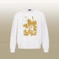 B1086 round neck white