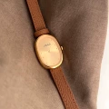 M23009 brown leather gold