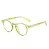 2022 new round frame beige nail color anti-blue light glasses cross-border Amazon men and women fashion glasses frame