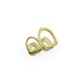 Two hollow gold pieces (thick five-pointed star on the back)