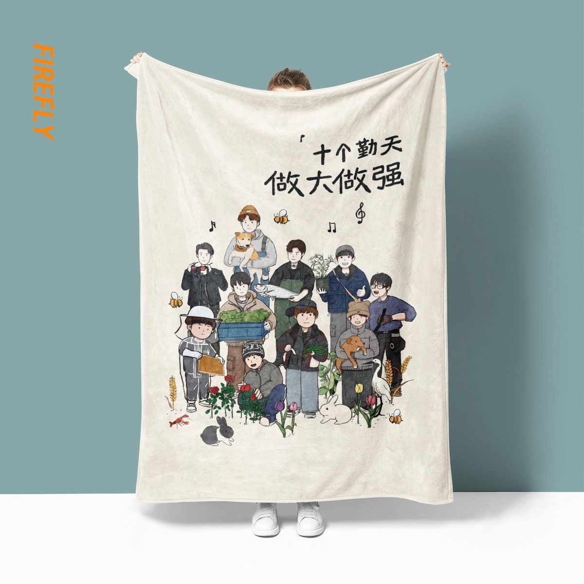 Ten Sunny Flannel Blankets, Office Nap Blankets, Summer Student Dormitory Air-Conditioning Blankets, Sofa Blankets