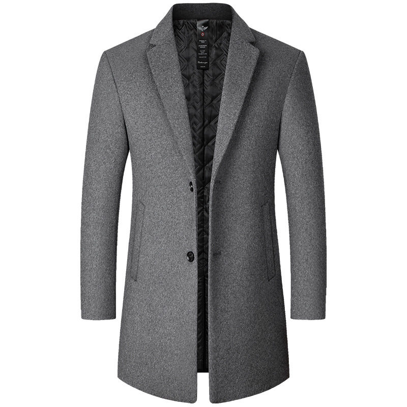 Mens Wool Blend Overcoat Mid Length Multiple Colors Available Wholesale Ready to Ship