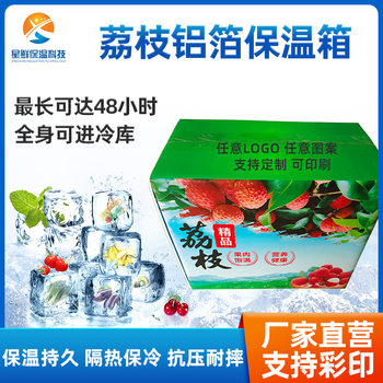 Fruit Foam Box Express Special Sf Express Delivery Fresh Lychee Insulated Box Aluminum Foil Foam Box Packaging Box