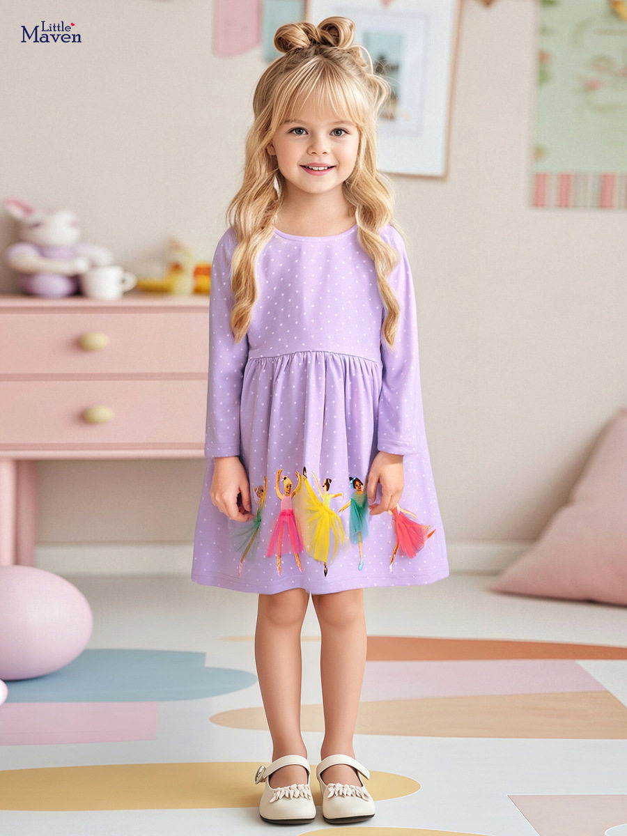 New Kids' Dress, Autumn [Style] Girls' Dress, Baby Cotton Dress