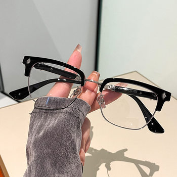 Jay Chou Style Prescription Glasses Frame for Men, High-End Fashion Retro Eyeglass Frame 603