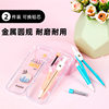 Student compasses suit exam compasses 2-piece metal material zinc alloy compasses mathematics teaching aids drawing instrument