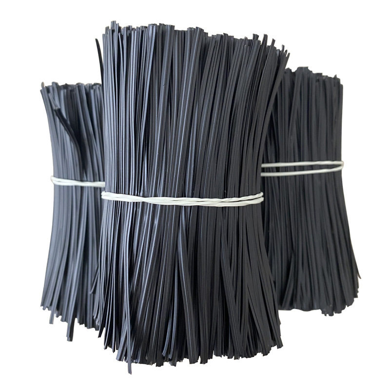 Flat Tie Wire, Iron Wire Tie, Plastic Black Iron Wire Tie, Environmentally Friendly Plastic-Coated Galvanized Tie Wire, Factory Direct Sale