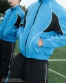 Blue trench coat