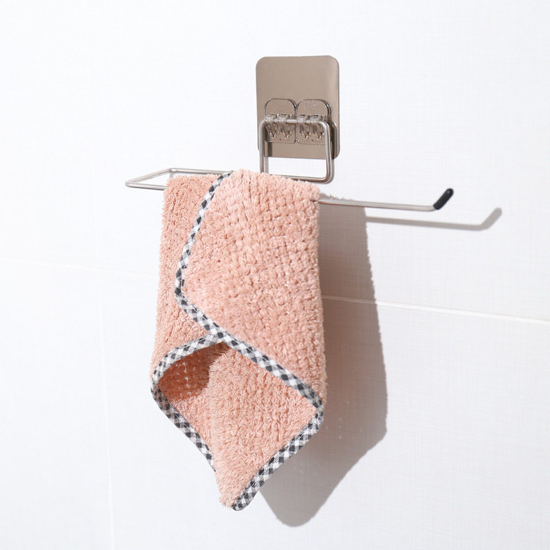 Punch-free disposable dish cloth rag holder kitchen lazy rag hook hook rack towel rag rack