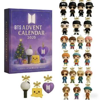 Holiday Advent Calendar Blind Box Bts Acrylic Pendant Decoration Factory Direct Delivery